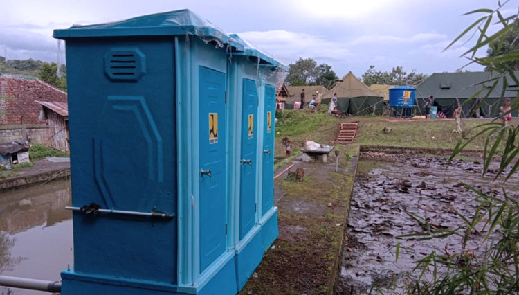 Kementerian PUPR RI Distribusikan Prasarana dan Sarana Air Bersih dan Sanitasi untuk Bantu Pengungsi Gempa Cianjur