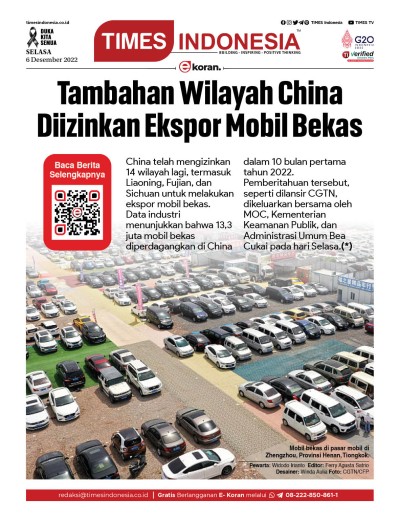 Edisi Selasa, 6 Desember 2022: E-Koran, Bacaan Positif Masyarakat 5.0 