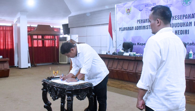 Pemkot Kediri Bekerjasama Mengenai Layanan Administrasi Kependudukan dan Pelayanan Kesehatan