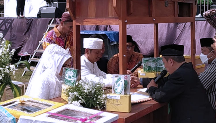 1 Abad Nu, Akad Nikah di Gerobak Angkringan Expo UMKM Nahdliyin Yogyakarta