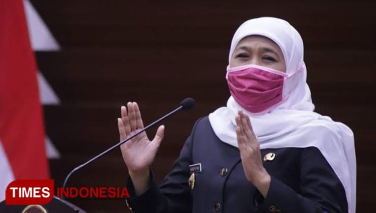 Gubernur Jatim Khofifah Indar Parawansa.(Dok.TIMES Indonesia)