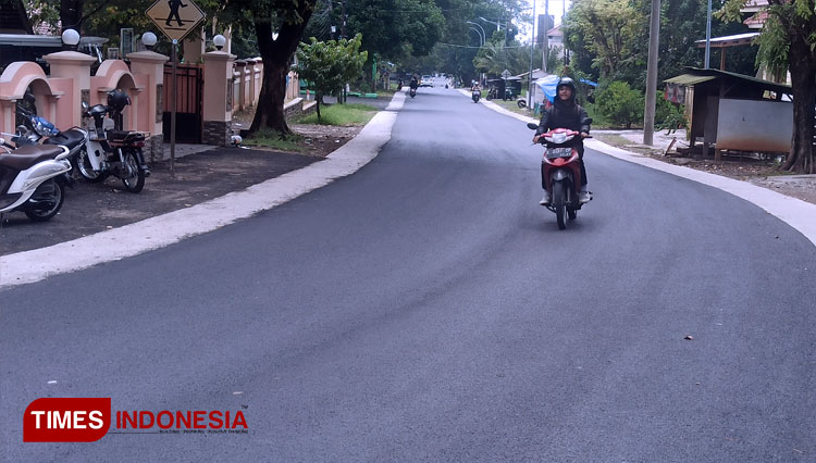 Akses Jalan Pemuda Majalengka terlihat bagus. (FOTO: Jaja Sumarja/TIMES Indonesia)