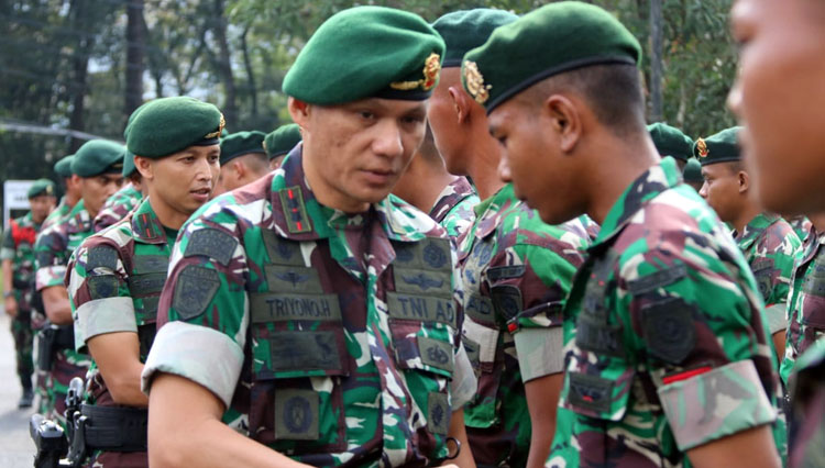 Danyonif Raider 323/BP Melepas Prajuritnya ke Kodam 3 Siliwangi