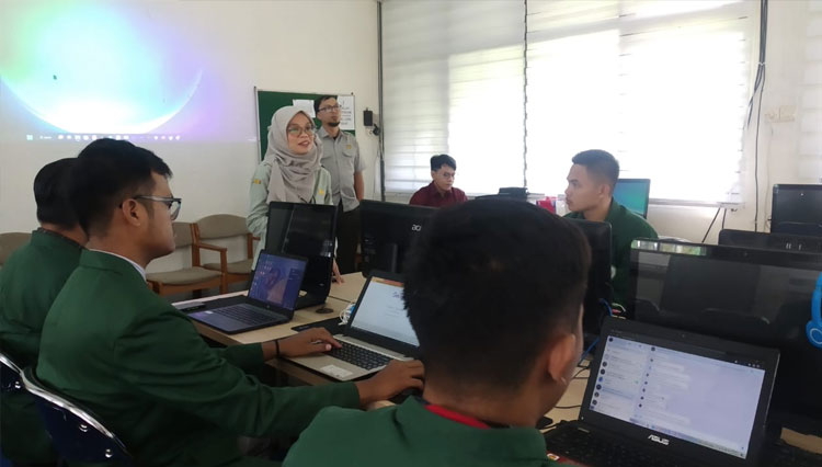 Kegiatan pelatihan penggunaan MS Office untuk mahasiswa, Kamis (15/12/2022) di Polbangtan Malang. (Foto: Polbangtan Malang)