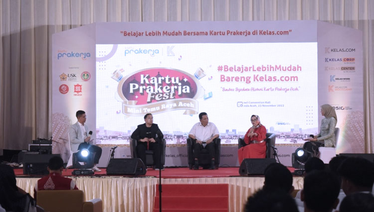 Kelas.com saat mengarahkan di program Prakerja. (Foto: dok. Kelas.com)