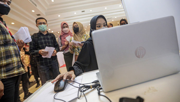 Stan Loker Perbankan Banyak Dikunjungi di Bandung Job Fair 2022 untuk Difabel