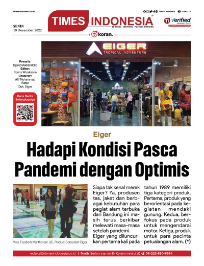 Edisi Senin, 19 Desember 2022: E-Koran, Bacaan Positif Masyarakat 5.0 