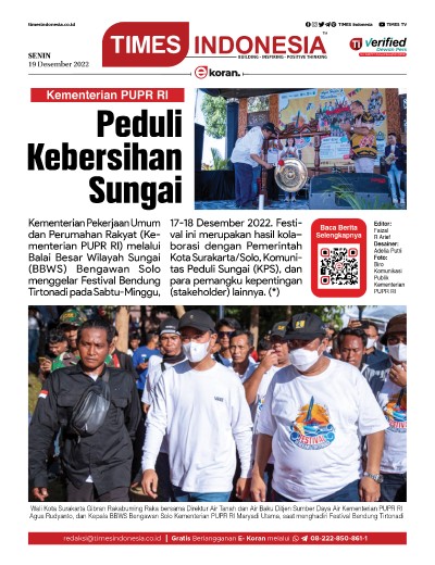 Edisi Senin, 19 Desember 2022: E-Koran, Bacaan Positif Masyarakat 5.0 
