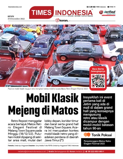 Edisi Senin, 19 Desember 2022: E-Koran, Bacaan Positif Masyarakat 5.0 