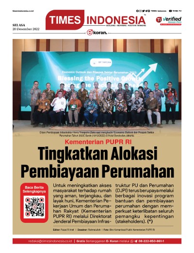  	Edisi Selasa, 20 Desember 2022: E-Koran, Bacaan Positif Masyarakat 5.0 