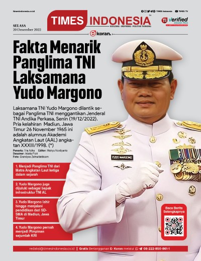  	Edisi Selasa, 20 Desember 2022: E-Koran, Bacaan Positif Masyarakat 5.0 