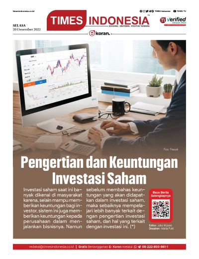  	Edisi Selasa, 20 Desember 2022: E-Koran, Bacaan Positif Masyarakat 5.0 