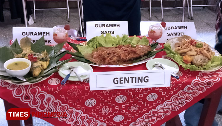Salah satu menu olahan gurami dari peserta. (FOTO: Totok Hodayat/TIMES Indonesia)