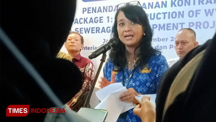 Dirjen Cipta Karya, Kementerian PUPR, Diana Kusumastuti. (FOTO: Moh Ramli TIMES/Indonesia)