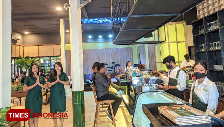Lobby Heavun Entertainment Cafe Kota Madiun. (Foto: Aditya Candra/TIMES Indonesia)