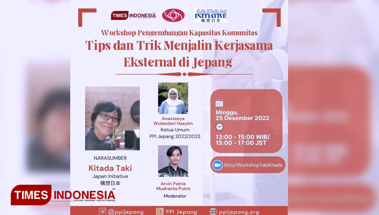 Workshop Pelatihan Kerjasama Dengan Pihak Eksternal di Jepang yang digelar PPI Jepang. (FOTO: PPI Jepang for TIMES Indonesia)