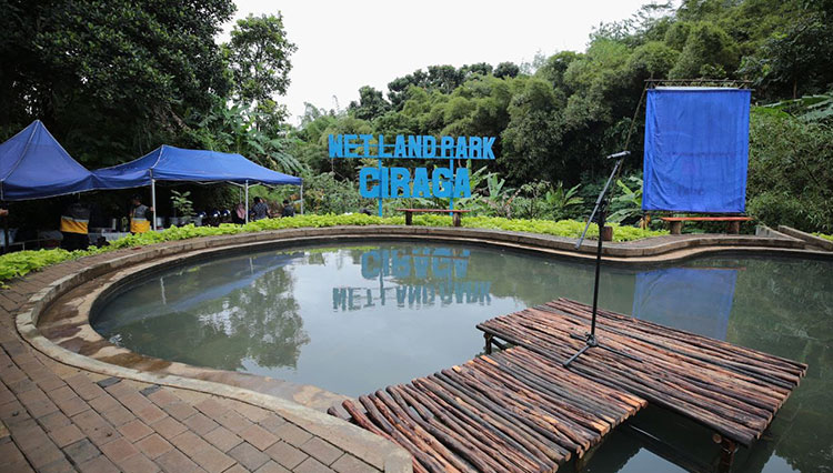 Pemkot Bandung Hadirkan Kolam Retensi Ciraga Wetland Park