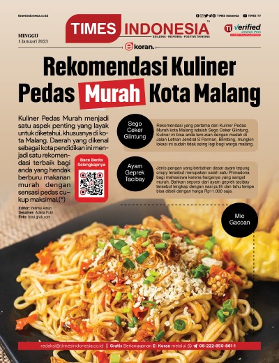 Edisi Minggu, 1 Januari 2023: E-Koran, Bacaan Positif Masyarakat 5.0