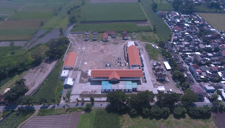 SMPN 9 Kota Kediri dilihat dari atas (FOTO: dok Diskominfo Kota Kediri)