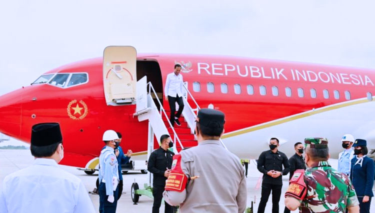 Presiden Jokowi saat ke Provinsi Riau. (FOTO: Setkab)