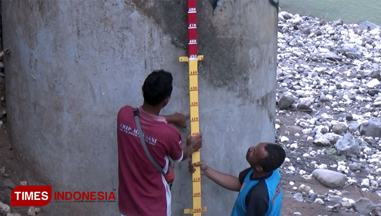 BPBD Bantul Pasang Water Level di Sungai Oya