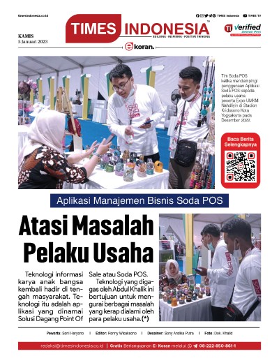 Edisi Kamis, 5 Januari 2023: E-Koran, Bacaan Positif Masyarakat 5.0