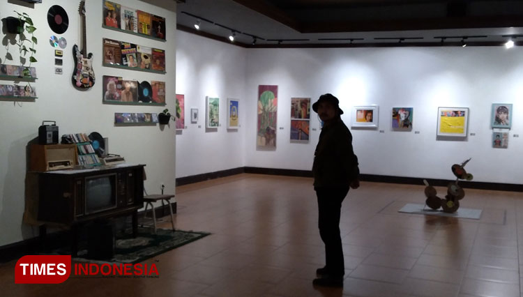 Suasana Artpressound Exhibition yang diselenggarakan di Galery Raos, Kota Batu (Foto: Dhani Rahman/TIMES Indonesia)