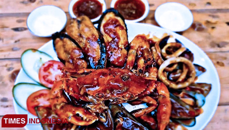 Seafood mix, one of the popular dish at a restaurant in Malang. (Photo: Doc. TIMES Indonesia)