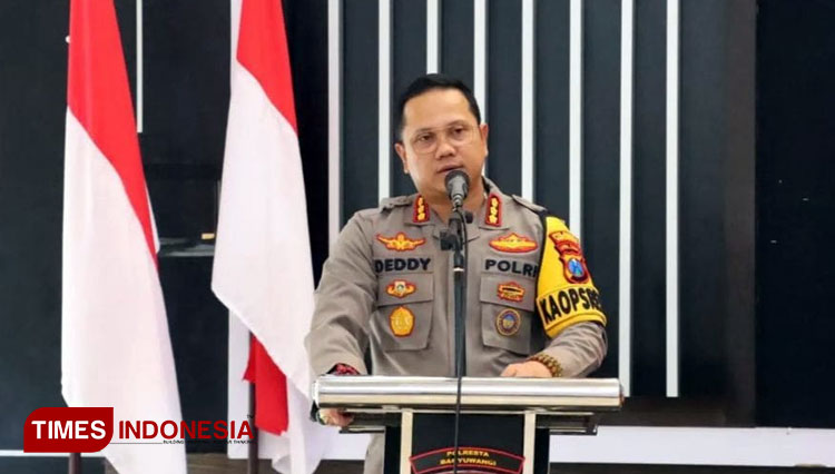 Kapolresta Banyuwangi, Kombespol Deddy Foury Millewa. (Foto: dok. TIMES Indonesia)
