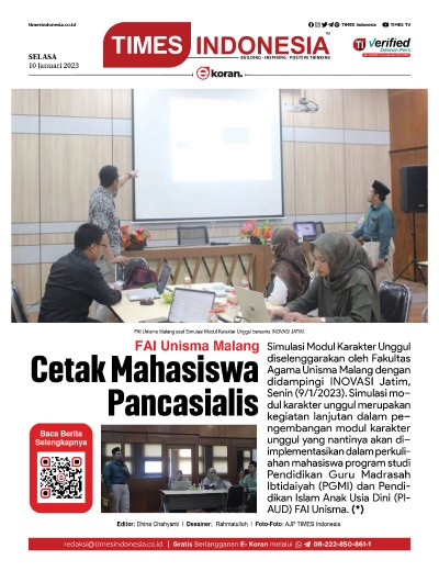 Edisi Selasa, 10 Januari 2023: E-Koran, Bacaan Positif Masyarakat 5.0 