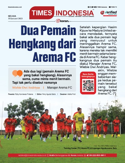 Edisi Selasa, 10 Januari 2023: E-Koran, Bacaan Positif Masyarakat 5.0 