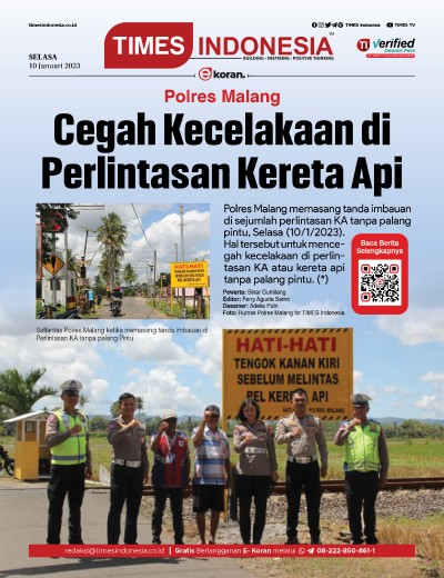 Edisi Selasa, 10 Januari 2023: E-Koran, Bacaan Positif Masyarakat 5.0 