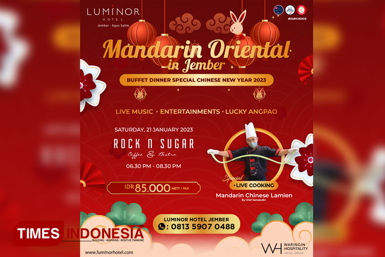 Imlek Mau Makan Apa? Cicip Buffet Dinner Spesial Imlek di Luminor Hotel Jember