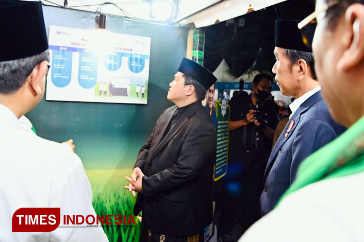Peluncuran program Pesantren Mitra Makmur atau Santri Makmur dalam Festival Tradisi Islam Nusantara yang digelar di Banyuwangi, Jawa Timur. (Foto: Syamsul Arifin/TIMES Indonesia)
