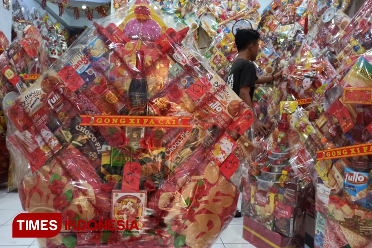 Pedagang Parcel Imlek Mulai Kebanjiran Pesanan 