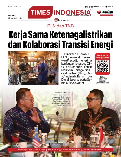 Edisi Selasa, 10 Januari 2023: E-Koran, Bacaan Positif Masyarakat 5.0 