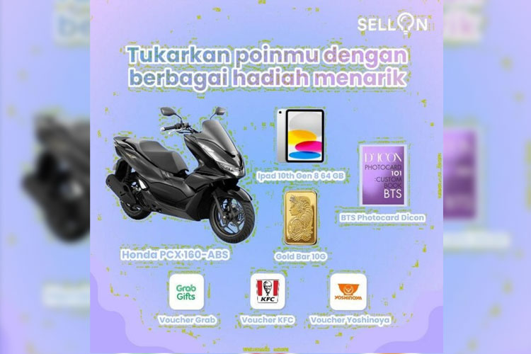 Event tukar poin yang sedang berlangsung di Sellon. (FOTO: ist) 