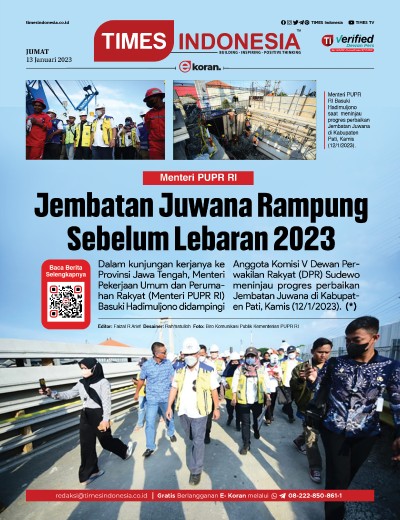 Edisi Jumat, 13 Januari 2023: E-Koran, Bacaan Positif Masyarakat 5.0 