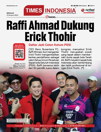  	Edisi Minggu, 15 Januari 2023: E-Koran, Bacaan Positif Masyarakat 5.0 