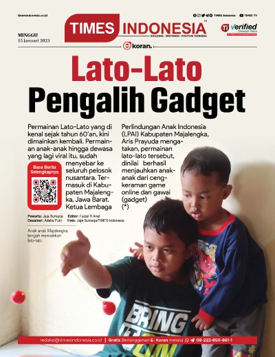 Edisi Minggu, 15 Januari 2023: E-Koran, Bacaan Positif Masyarakat 5.0