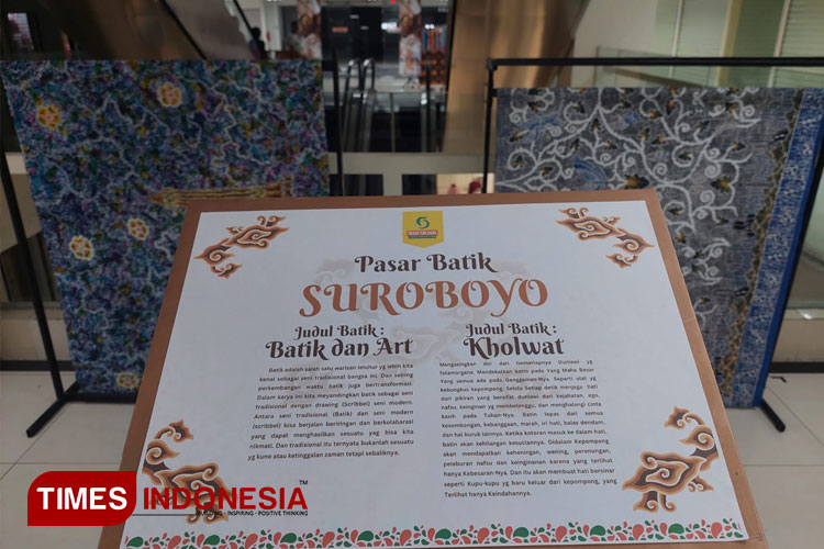 Pasar Batik Suroboyo di Pasar Turi Baru menawarkan beragam koleksi batik, Minggu (15/1/2023). (Foto: Lely Yuana/TIMES Indonesia)