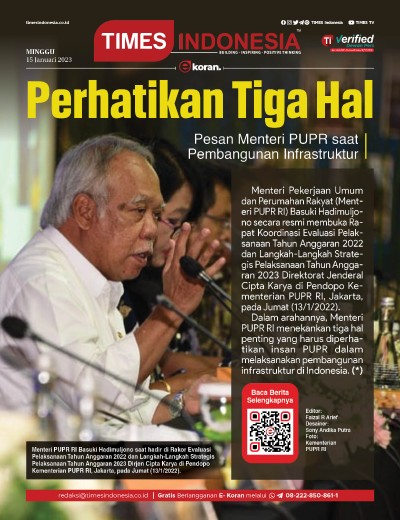  	Edisi Minggu, 15 Januari 2023: E-Koran, Bacaan Positif Masyarakat 5.0 