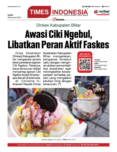 Edisi Rabu, 18 Januari 2023: E-Koran, Bacaan Positif Masyarakat 5.0 