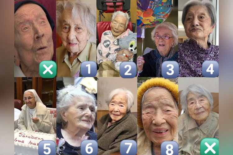 Kumpulan foto wanita tertua di dunia. (Foto: Twitter/@Supercentenaria)