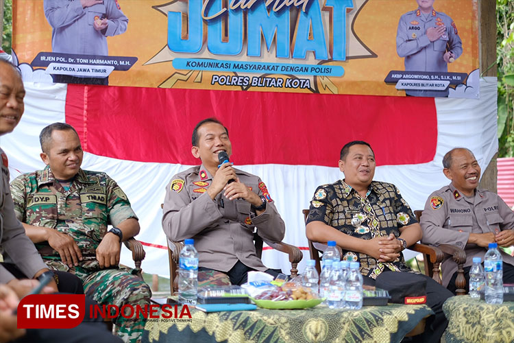 Warga Desa Kandangan Keluhkan Balap Liar Dalam Jumat Curhat Polres Blitar Kota