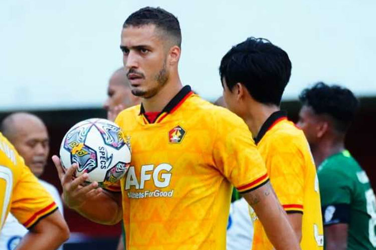 Arthur Felix Silva saat bermain bersama Persik Kediri (dok Persik)