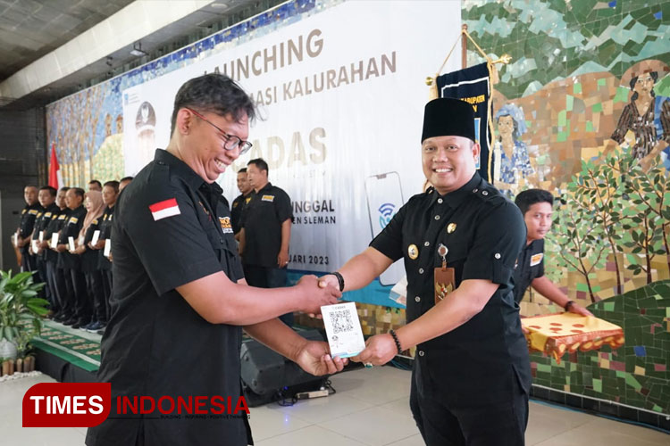 Kalurahan Caturtunggal meluncurkan Aplikasi Catrtunggal Digital System (Cadas). (FOTO: Fajar Rianto/TIMES Indonesia)
