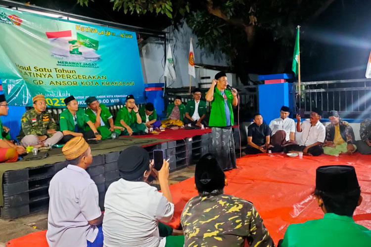 Haul satu tahun Gerakan Pemuda Ansor Kota Kraksaan, Kabupaten Probolinggo dan menyambut perayaan 1 Abad NU.(Foto: GP Ansor Kraksaan)