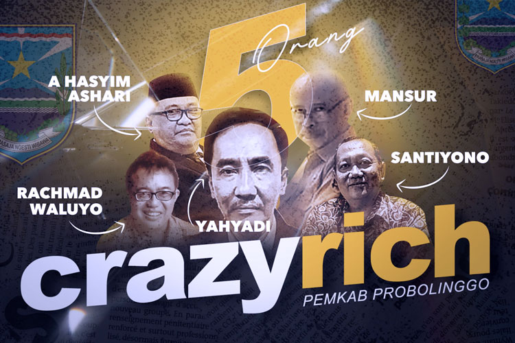(Infografik lima pejabat terkaya Pemkab Probolinggo: (FOTO: Taufiq Hidayat/TIMES Indonesia)