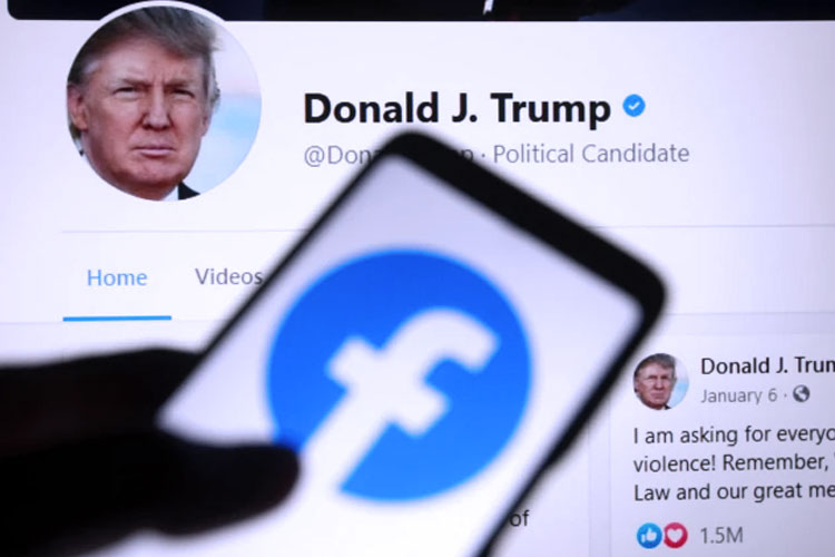 Presiden AS ke-45, Donald Trump akan kembali mendapatkan akun Facebook dan Instagram miliknya. (FOTO: REX)